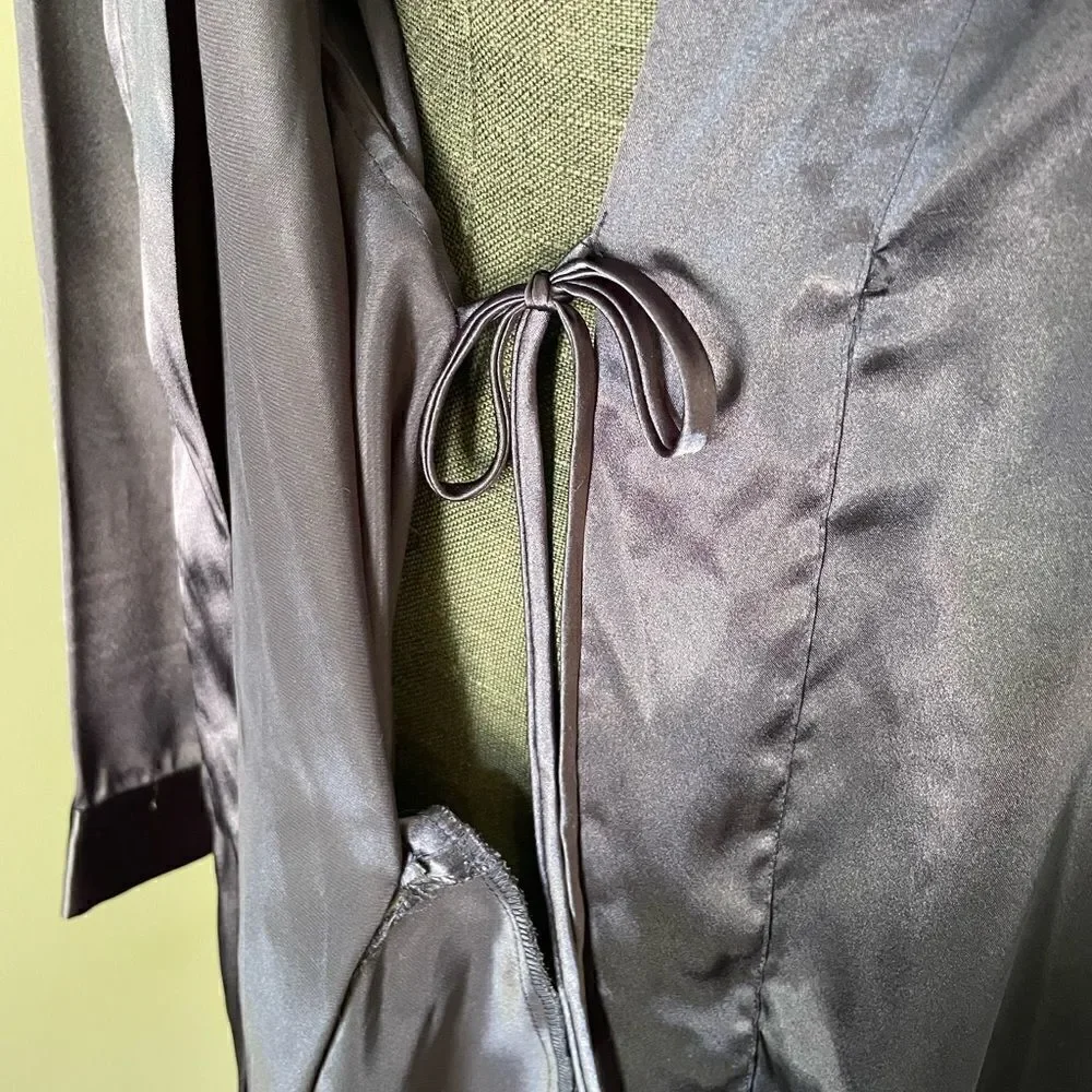 Victoria’s Secret Navy Satin Robe - Picture 8 of 9